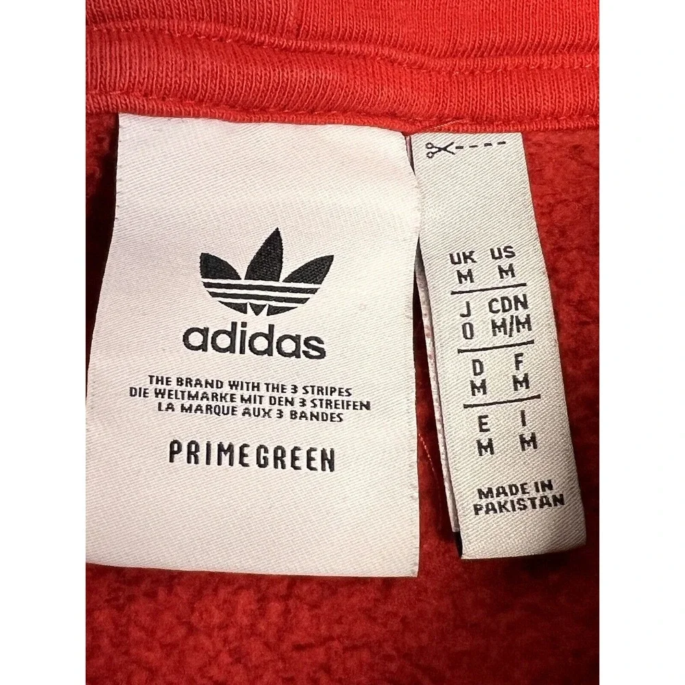 Adidas Hoodie Sweatshirt Sun Faded Trefoil Logo Primegreen Collection Bloke Sz M